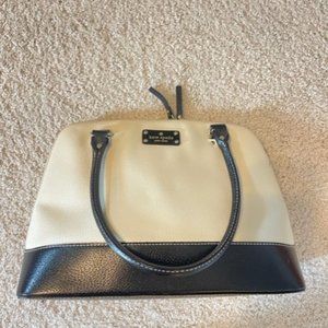 Black and White Kate Spade Satchel Bag